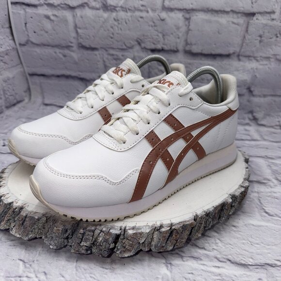 Asics Tiger Runner 1202311 Shoes Sneakers Womens Size 9 White Rose Gold - Picture 4 of 11